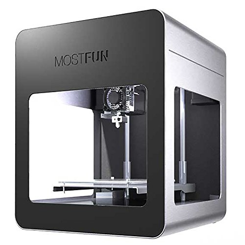 WER Mostfun 3d Printer, Metal Frame Structure, Acrylic Covers, Optimized Build Platform,h-type Single Drive , Works with TPU and PLA