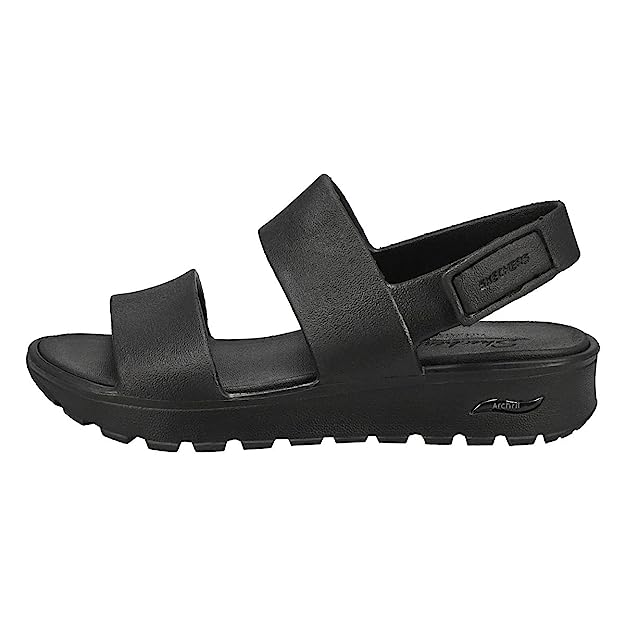 Skechers womens ARCH FIT FOOTSTEPS-DAY DREAM BBK Sandal - 7 UK (111380)