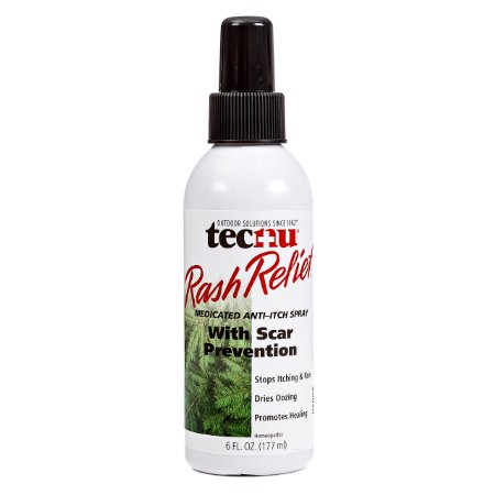 Tecnu Rash Relief Medicated Anti-itch Scar Prevention Spray Bottle, 6-Ounce