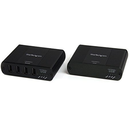 StarTech.com 4 Port USB 2.0 Extender over Cat5 or Cat6 - Up to 330-Feet (100m) (USB2004EXT2)