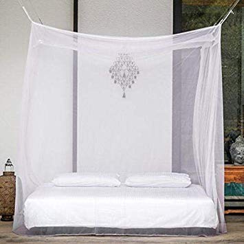 Daksh Gift Gallery Heavy Material Super Mosquito Net for Bedroom, Living Room (White, 5 x 7)