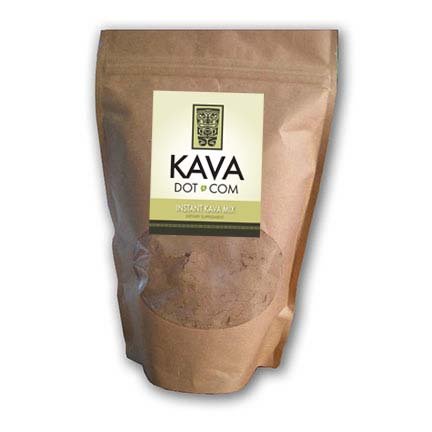 KavaDotCom Premium EasyStrain Instant Kava Powder for Anxiety, Sleep Aid, and Muscle Relaxation (8oz)