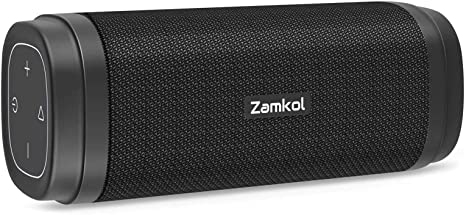 Zamkol Bluetooth Speaker, 30W Portable Wireless Speakers with 20-Hour Playtime, TWS, Stereo Sound, Bluetooth 5.0 IPX6 Waterproof Speaker with Built-in Microphone