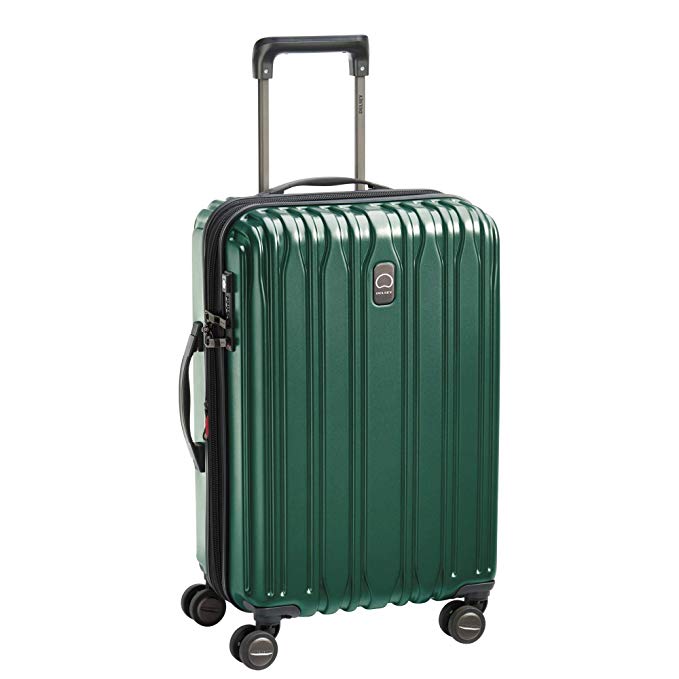 Delsey Paris Chromium Lite 21-Inch Spinner Carry-On With Expansion (Emerald Green)