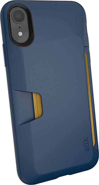 Silk iPhone XR Wallet Case - Wallet Slayer Vol. 1 [Slim Protective Vault Grip Credit Card Cover] - Blues on The Green