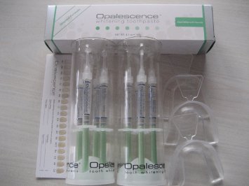 Opalescence Bonus Pack: Opalesecence 20% Mint 8 Syringes, 4.7 ou Toothpaste, 3 Thermoform Trays & Color Chart