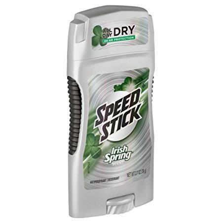 Speed Stick Original Antiperspirant & Deodorant, Irish Spring 2.70 oz (Pack of 6)