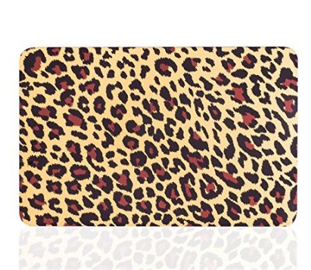 Plemo 13 Inch Ultra Slim Rubberized Hard Shell Cover Case for Apple MacBook Pro 133 with Retina DisplayA1502  A1425 Leopard