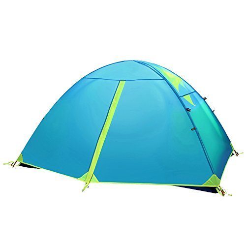 Camp Solutions - 2 Person Tent Double Layer 3 Season 2 Skylight Outdoor Camping Tent 5 LB (2.3 KG)