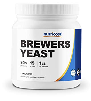 Nutricost Brewer’s Yeast 1LB (16oz) - 30 Grams per Serving, High Quality - Non-GMO