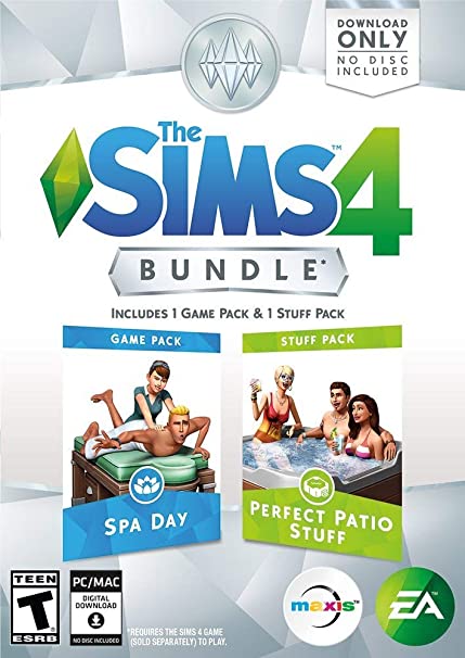 The Sims 4 Bundle Spa Day & Perfect Patio Stuff Expansion Pack