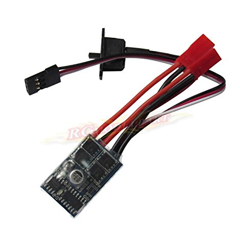 Hobbypower Rc ESC 10a Brushed Motor Speed Controller for Rc Car Boat W/o Brake