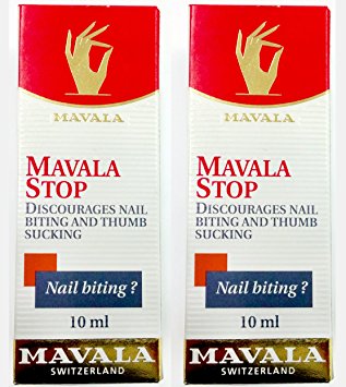 2 Pack of Mavala Stop for Nail Biting and Thumb Sucking,10 ml/0.3 oz each