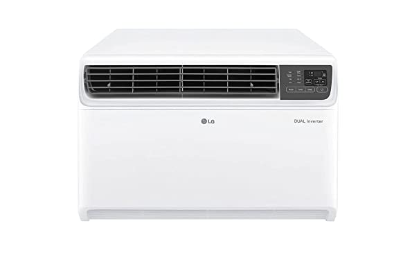 LG 2.0 Ton 5 Star Dual Inverter with Convertible 4-in-1 Cooling and ThinQ (Wi-Fi) Window AC (Copper, Air filter, 2022 Model, PW-Q24WUZA, White)