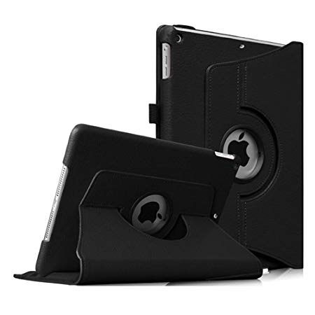 Fintie iPad mini 1/2 / 3 Case - 360 Degree Rotating Stand Case Cover with Auto Sleep/Wake Feature for Apple iPad mini 1 / iPad mini 2 / iPad mini 3, Black