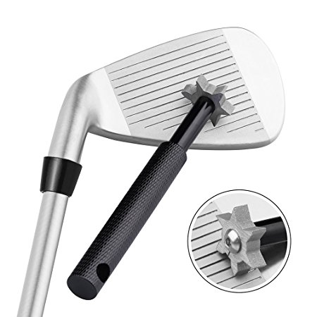 Golf Club Groove Sharpener Tool with 6 Cutters, Vancle Golf Club Re-Grooving Cleaning Tool 6-Tip, Golf Accessories