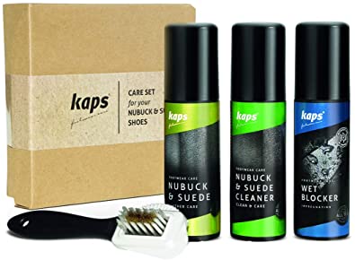 Complete Shoe Clean and Care Kit, Shoe Care Set for Nubuck and Suede Boots and Shoes, Footwear Cleaning Kit with Gift Box by Kaps