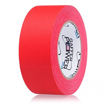 REAL Professional Premium Grade Gaffer Tape by Gaffer Power- Made in the USA, RED 2 In X 30 Yards, Heavy Duty Gaffer's Tape - Non-Reflective, Multipurpose, Better than Duct Tape