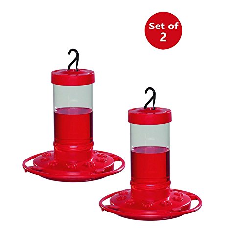 First Nature 3051 Hummingbird Feeder, 16-Ounce (2 Pack Red)