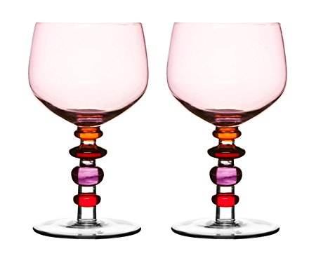 Sagaform Spectra Wine Glass 2-Pack, Pink