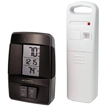 AcuRite 00606 Wireless Indoor/Outdoor Thermometer with Clock