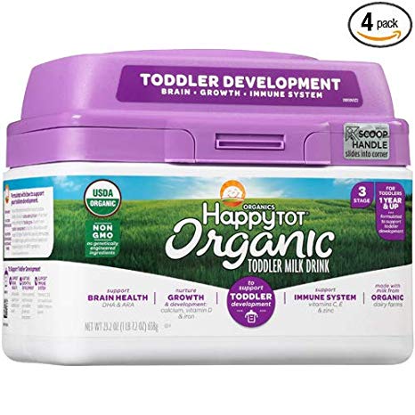 Happy Tot Organic Toddler Milk, 23.2 Ounce - 4 Pack