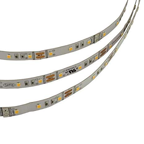 LEDwholesalers 12-Volt High Output UL 16.4-Feet Flexible LED Strip with 300xSMD2835 48-Watt, Neutral White 4000K, 20106NW