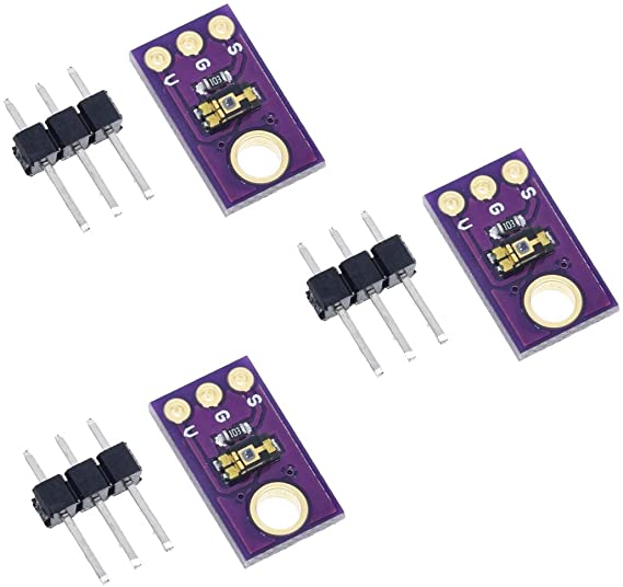 HiLetgo 3pcs TEMT6000 Light Sensor Professional TEMT6000 Light Sensor Module for Arduino