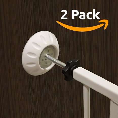Rosnick Wall Saver for Pressure Mounted Gate - Safety Accessory Supplies for Baby, Child, Dog and Pet Fence - 2 Pack - Modern Indoor Protection Prevents Nasty Accidents - Lifetime Guarantee
