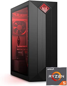 Omen by HP Obelisk Gaming Desktop, AMD Ryzen 5 3500 Processor, NVIDIA GeForce GTX 1660 Ti (6 GB), HyperX 8 GB RAM (upgradable to 32 GB), 512 GB SSD, VR Ready, Windows 10 Home (875-0130, Shadow Black)