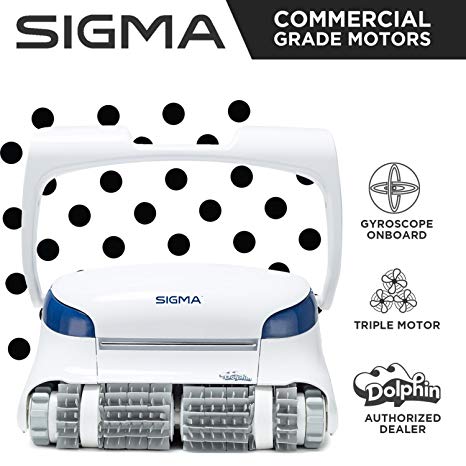 Dolphin Sigma Robotic Pool Cleaner with Gyro & Triple Motors