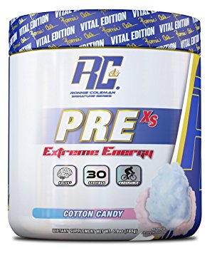 Ronnie Coleman Signature Series Pre XS Extreme Energy Pre Workout, Cotton Candy, 8 Ounce