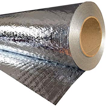 RadiantGUARD Classic Radiant Barrier Residential Grade 1000 sq ft roll | 48-inch by 250-feet | C-1000-B | Breathable Reflective Attic Foil House Wrap Insulation – Blocks 95% of Heat