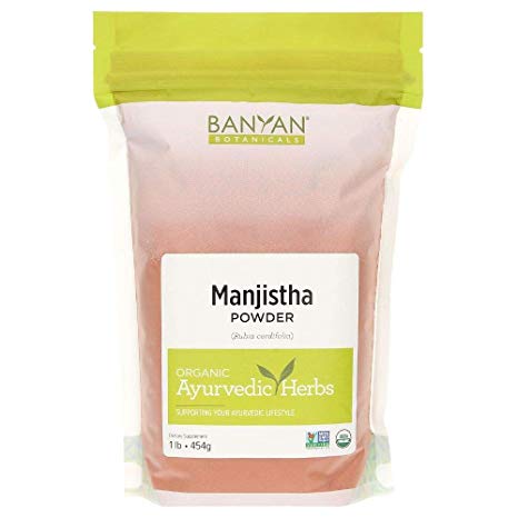 Banyan Botanicals Manjistha Powder, 1 Pound - USDA Organic - Rubia cordifolia - Cleanses the Blood & Lymph - Ayurveda