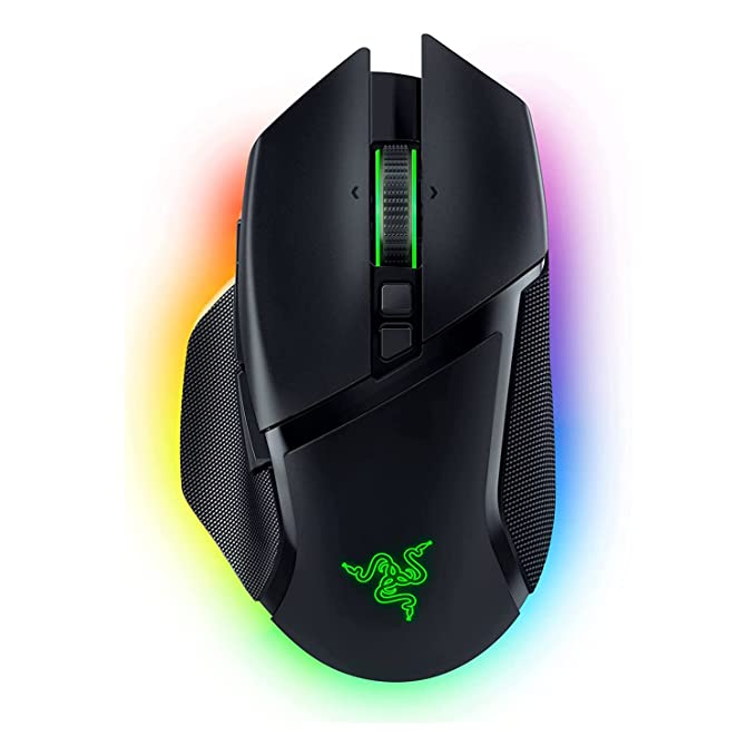 Razer Basilisk V3 Pro Customizable Wireless Gaming Mouse- Classic Black : Optical Switches Gen-3 - HyperScroll Tilt Wheel - 11 Programmable Buttons - Focus Pro 30K Optical Sensor - RZ01-04620100-R3A1