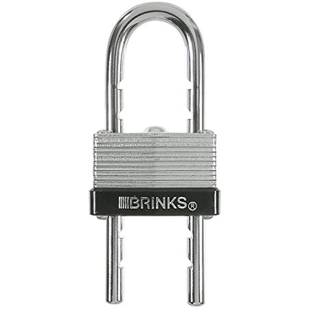 BRINKS 172-40061 40mm Laminated Steel Padlock with Adjustable Shackle