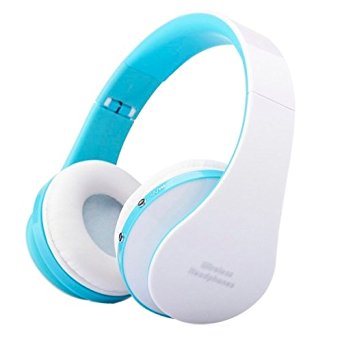 NX-8252 Bluetooth Headphone Fold High Fidelity Surround Sound Wireless Stereo Headset with Mic (Blue)