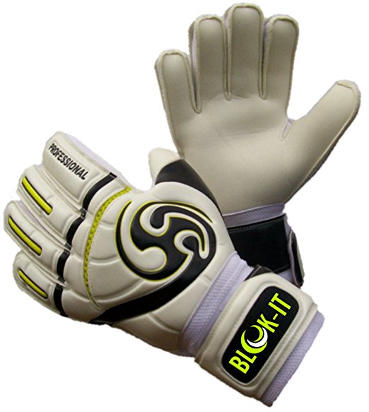 Blok-IT Goalkeeper Gloves By Goalie Gloves to Help You Make the Toughest Saves – Secure and Comfortable Fit With Extra Padding to Reduce the Chance of Injury