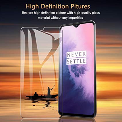 AA® HD Tempered Glass Screen Protector forOneplus 7T/One Plus 7T/1 7T[Easy Installation] [9H Hardness] [Scratch Resistant] [Non-Bubbles] HD (Oneplus 7T)