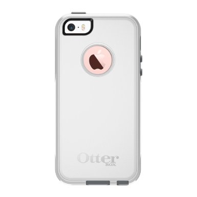 OtterBox COMMUTER SERIES Case for iPhone 5/5s/SE - Frustration Free Packaging - GLACIER (WHITE/GUNMETAL GREY)