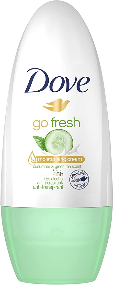 Dove Go Fresh Cucumber and Green Tea Anti-Perspirant Deodorant Roll-On, 50ml