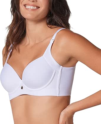 Leonisa Back Smoothing Bra Full Coverage Underwire Support - Bras for Women