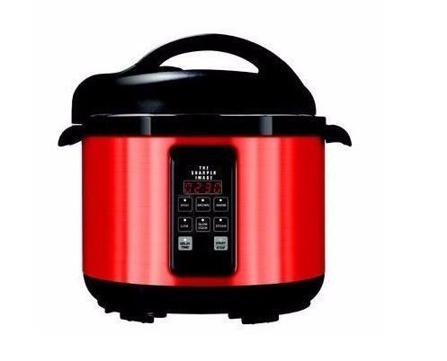 Big Boss 5 Quart Stainless Steel Electric Pressure Cooker - Red