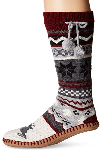 MUK LUKS Women's Pattern Slipper Socks