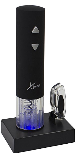 Xtrend Rechargeable Electric Wine Bottle Opener – Premium Opener with Foil Cutter and Charger - Perfect GIFT For ANY Occasion!