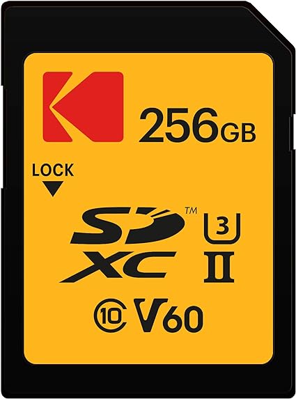 Kodak 256GB UHS-II U3 V60 Ultra Pro SDXC Memory Card