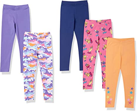 Spotted Zebra Girls and Toddlers' Leggings, Multipacks