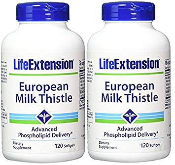 Life Extension European Milk Thistle 380mg 240 Softgels