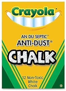 Crayola 50 Pack LLC FORMERLY BINNEY & SMITH CHALK ANTI-DUST WHITE 12 CT