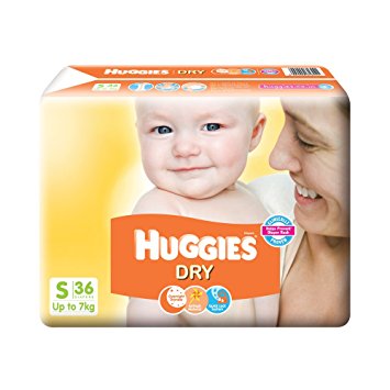 Huggies New Dry Small Size Diapers (36 Counts)